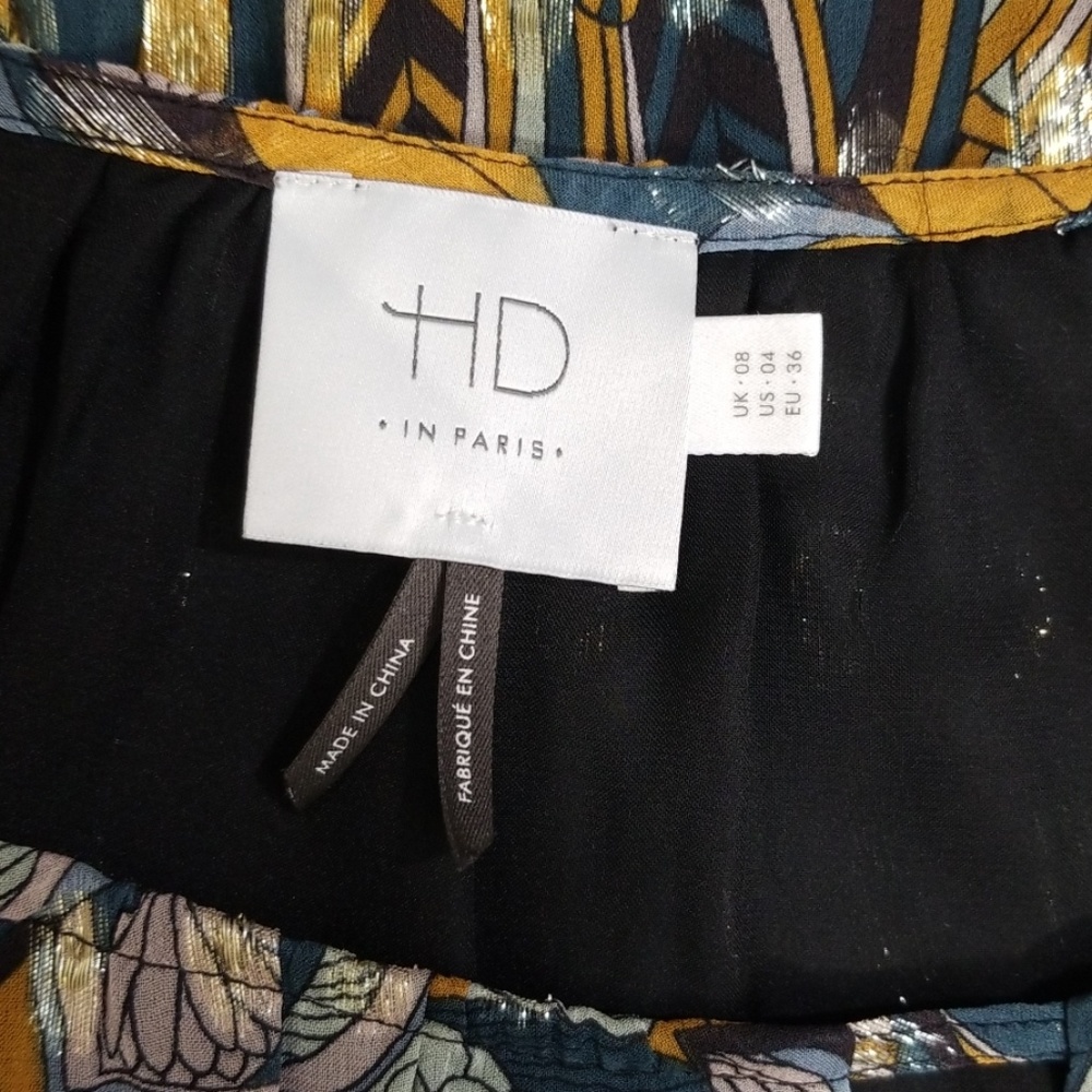 Anthropologie HD in Paris Peacock Prisma Top - Picture 7 of 8